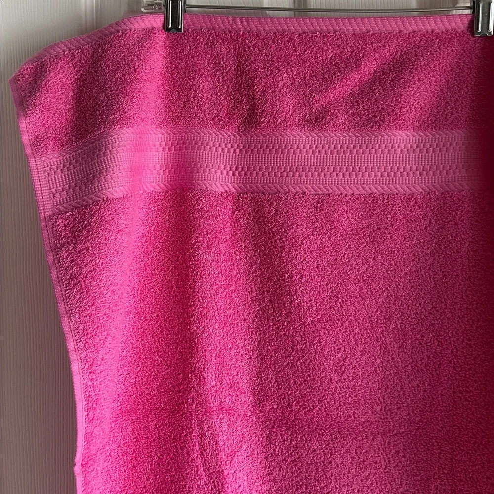 Pink Towel with Snoopy Design